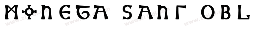 Moneta Sans Oblique字体转换